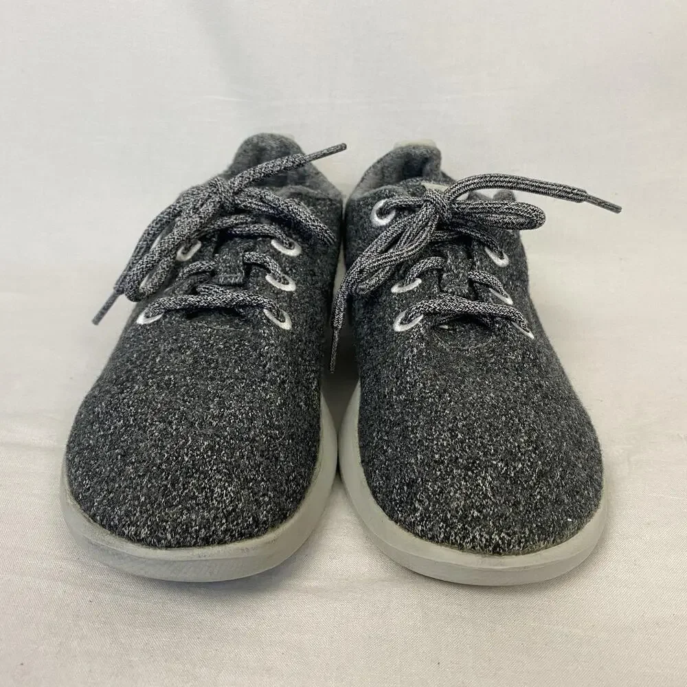 Allbirds Shoes Womens Size 10 Charcoal Gray Wool Runners Merino Lace Up Sneakers